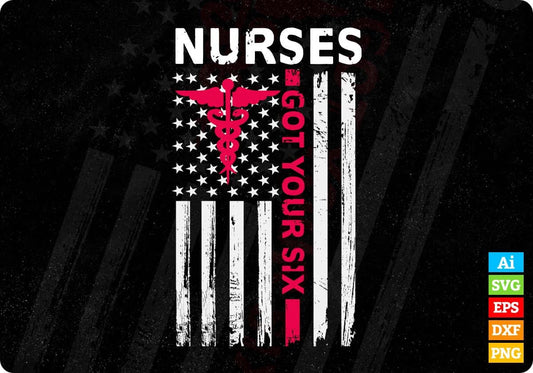 Patriotic Registered Nurse Funny Lpn Cna Rn Nurse Editable T shirt Design In Ai Svg Files