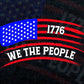 Patriotic We The People Vintage USA Flag 1776 Vector T shirt Design in Ai Png Svg Files.