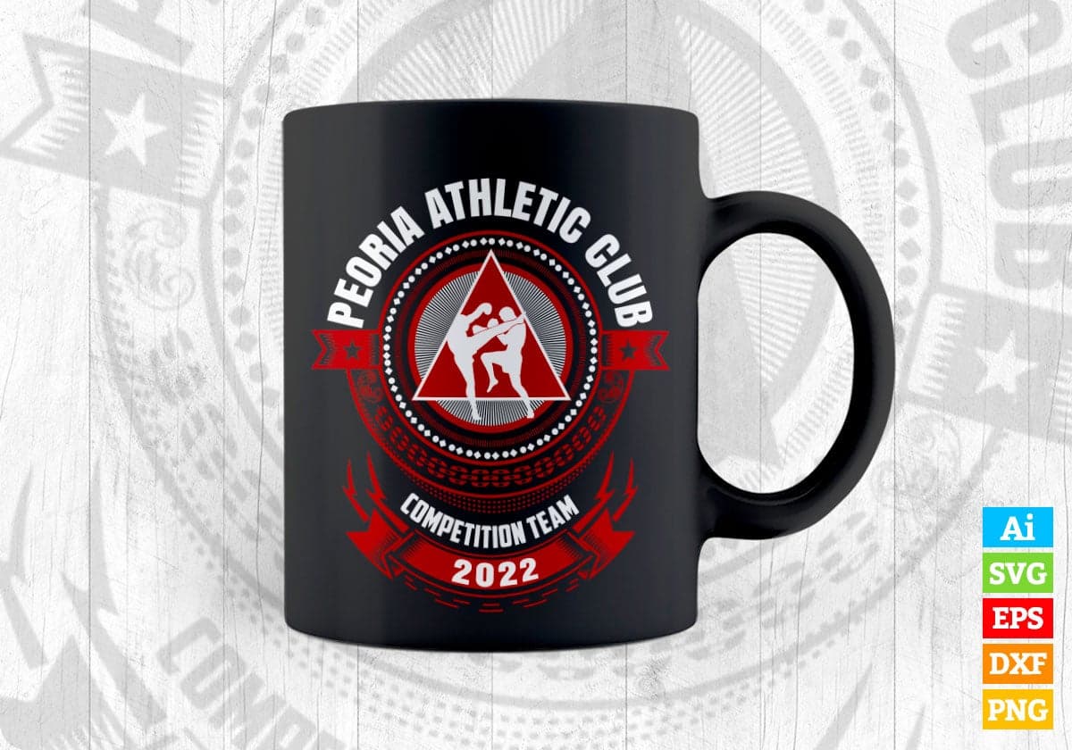 Peoria Athletic Club Competition Team 2022 Vector T-shirt Design in Ai Svg Png Files