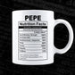 Pepe Nutrition Facts Father's Day Editable Vector T-shirt Design in Ai Svg Files
