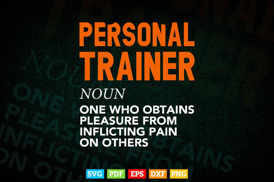 Personal Trainer Definition Svg Digital Files.