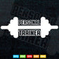 Personal Trainer Fitness Coach Team Trainer Gym Instructor Svg Png Cut Files.