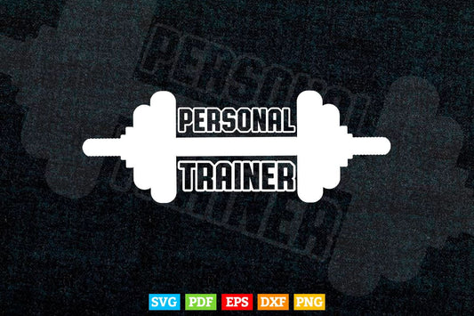 Personal Trainer Fitness Coach Team Trainer Gym Instructor Svg Png Cut Files.