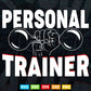 Personal Trainer Sports Gym Gift Fitness Trainer Svg Png Cut Files.