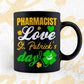 Pharmacist Love St. Patrick's Day Editable Vector T-shirt Designs Png Svg Files