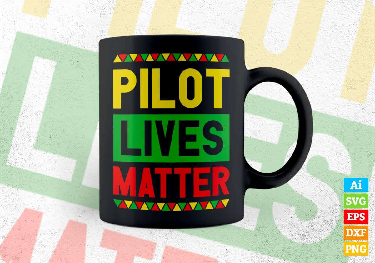 Pilot Lives Matter Editable Vector T-shirt Designs Png Svg Files