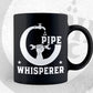 Pipe Whisperer Funny Water Pipes Plumber Plumbing Gift Vector T shirt Design in Ai Png Svg Files.