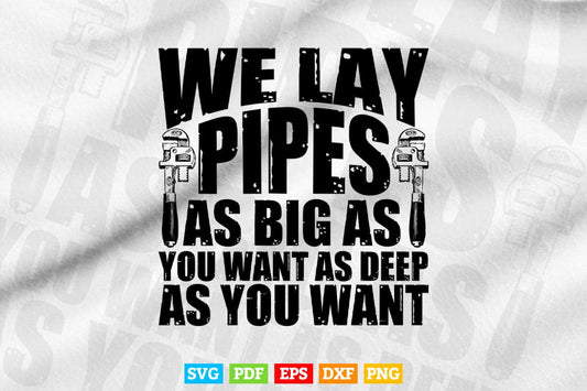 Pipefitter Funny Plumber Image On Back Of Svg T shirt Design.