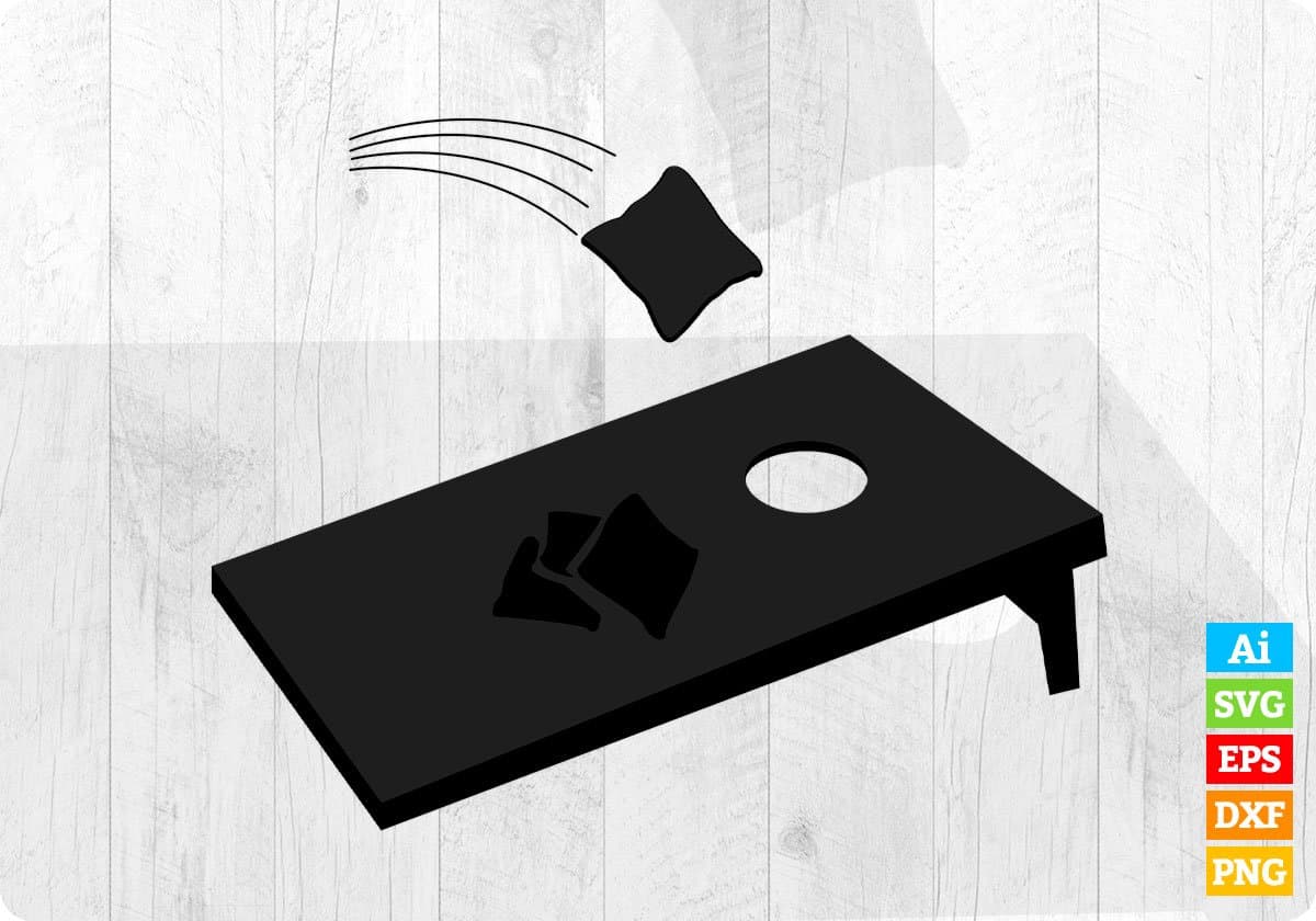 Play Cornhole Editable T shirt Design In Ai Svg Png Cutting Printable Files