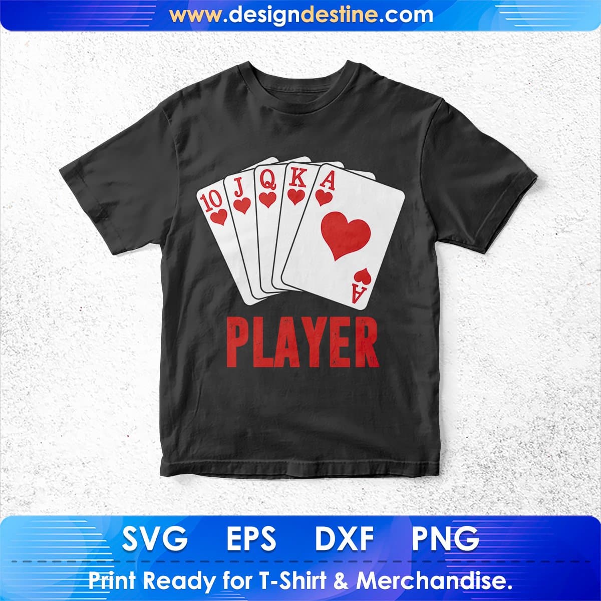 Player T shirt Design In Svg Cutting Printable Files