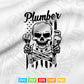 Plumber American Flag Plumbing Gift Pipe Wrench Patriotic Svg Png Cut Files.