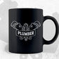 Plumber Profession Plumbing Vector T shirt Design in Ai Png Svg Files.