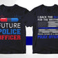 Police 50 Editable T-shirt Designs Bundle Part 1