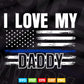 Police Officer Daddy Law Enforcement Toddler Svg Cricut Files.
