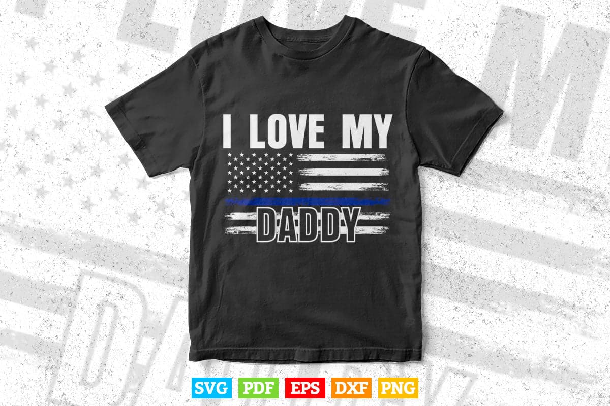 Police Officer Daddy Law Enforcement Toddler Svg Cricut Files.