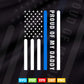 Police Officer Daddy Law Enforcement USA Flag Svg Cricut Files.
