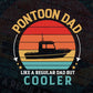 Pontoon Boat Dad Vintage Retro Gift Father’s Day Vector T shirt Design in Ai Png Svg Files