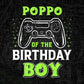 Poppo Of The Birthday Boy With Video Gamer Editable Vector T-shirt Design in Ai Svg Files