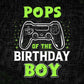 Pops Of The Birthday Boy With Video Gamer Editable Vector T-shirt Design in Ai Svg Files