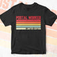 Postal Worker Limited Edition Editable Vector T-shirt Designs Png Svg Files