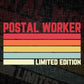 Postal Worker Limited Edition Editable Vector T-shirt Designs Png Svg Files