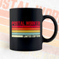 Postal Worker Limited Edition Editable Vector T-shirt Designs Png Svg Files