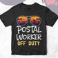 Postal Worker Off Duty With Sunglass Funny Summer Gift Editable Vector T-shirt Designs Png Svg Files