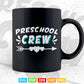 Preschool Crew Teacher's Day Svg T shirt Design.