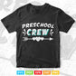 Preschool Crew Teacher's Day Svg T shirt Design.
