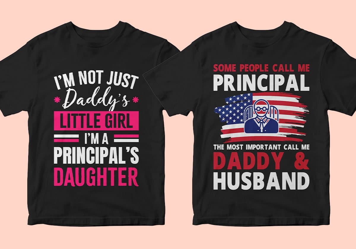 Principal 25 Editable T-shirt Designs Bundle