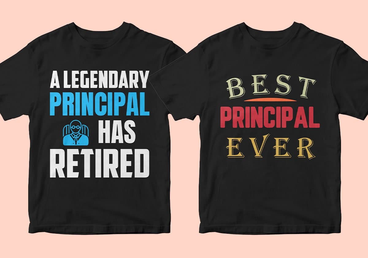 Principal 25 Editable T-shirt Designs Bundle