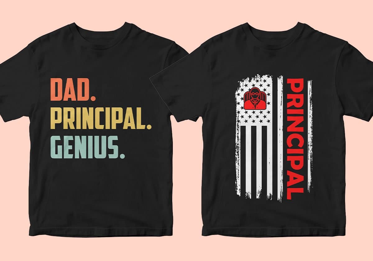 Principal 25 Editable T-shirt Designs Bundle