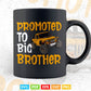 Promoted To Big Brother Monster Truck Lover Svg T shirt Design.