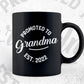 Promoted to Grandma 2022 Funny Mother's Day Vector T-shirt Design in Ai Svg Png Cutting Printable Files