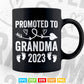 Promoted to Grandma 2023 Mother's Day Svg Png T shirt Design.