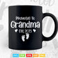 Promoted To Grandma Est 2023 Grandmother Svg Cutting T shirt Design.