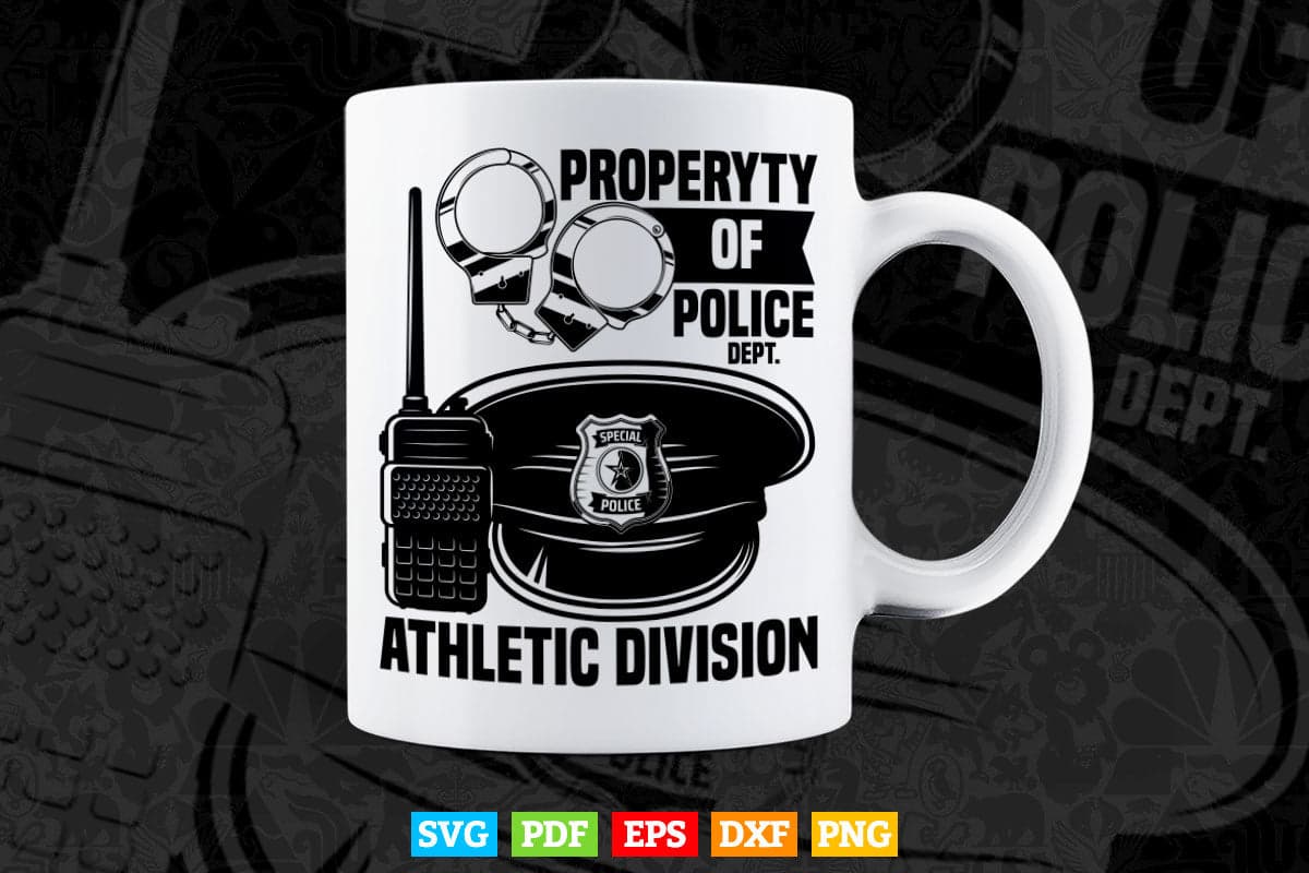 Property Of Boston Police Dept Athletic Division Svg Digital Files.