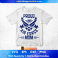 Proud Air Force Mom Editable T shirt Design Svg Cutting Printable Files