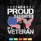 Proud Daughter Veteran Nothing Scares Patriotic Veterans Day Svg Png Cut Files.