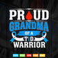 Proud Grandma Of a Tid Warrior Awareness Svg Png Cut Files.
