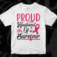 Proud Husband Of Survivor Awareness T shirt Design In Svg Png Cutting Printable Files