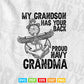 Proud Navy Grandma My Grandson Has Your Back Svg Png Cut Files.