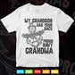 Proud Navy Grandma My Grandson Has Your Back Svg Png Cut Files.