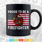 Proud to be a Firefighter Gift for Fireman Svg T shirt Design.