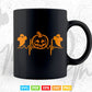 Pumpkin Halloween Heartbeat Graphic Fall Svg T shirt Design.