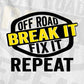 Race It Break It Fix It Repeat Funny Car Racing T shirt Design Png Svg Printable Files