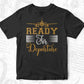 Ready For Departure Aviation Editable T shirt Design In Ai Svg Printable Files