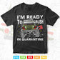 Ready To Crush 3 In Quarantine Monster Truck 3rd Birthday Svg T shirt Design.