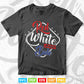 Red White And Blue Calligraphy 4th of July Svg T shirt Design.