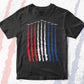Red White Blue Air Force Flyover 4th Of July Vector T shirt Design in Ai Png Svg Files.